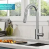 KRAUS Oletto Contemporary Single-Handle Touch Activated with Pull Down Sprayer in Spot Free Stainless Steel