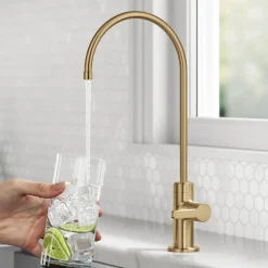 KRAUS Oletto Drinking Water Filter Faucet in Brushed Brass