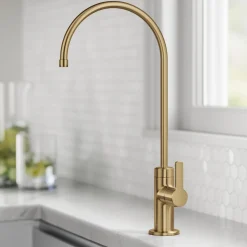 KRAUS Oletto Drinking Water Filter Faucet in Brushed Brass