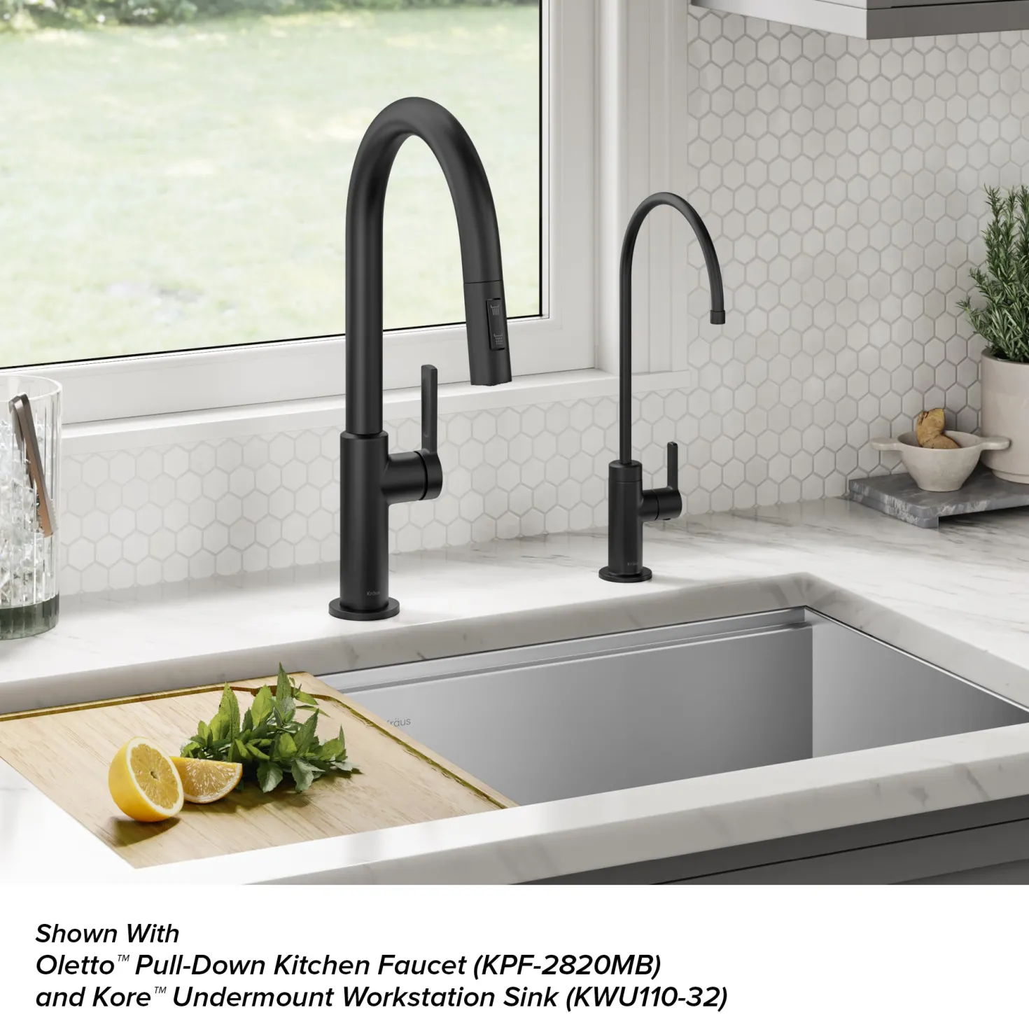KRAUS Oletto Drinking Water Filter Faucet in Matte Black