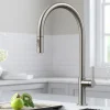 KRAUS Oletto High-Arc Single Handle Pull-Down Kitchen Faucet in Spot Free Stainless Steel