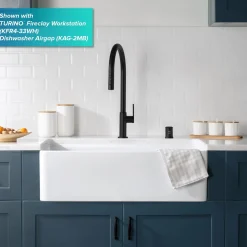 KRAUS Oletto High-Arc Single Handle Pull-Down Kitchen Faucet in Matte Black