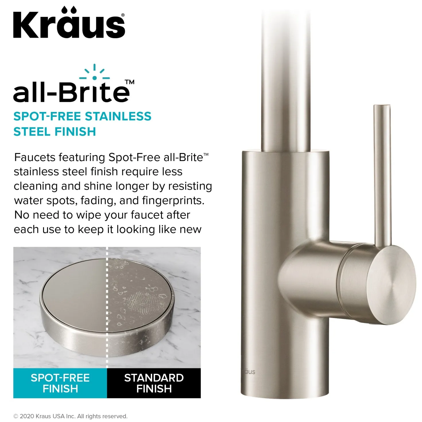 KRAUS Oletto Pull-Down Kitchen Faucet & Purita Water Filter Faucet in Spot Free Stainless Steel