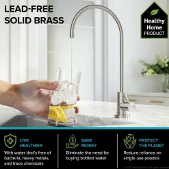 KRAUS Oletto Pull-Down Kitchen Faucet & Purita Water Filter Faucet in Spot Free Stainless Steel