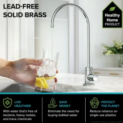 KRAUS Oletto Pull-Down Kitchen Faucet & Purita Water Filter Faucet in Chrome
