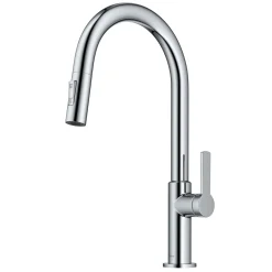 KRAUS Oletto Single Handle Chrome Pull-Down Kitchen Faucet