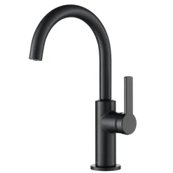 KRAUS Oletto Single Handle Kitchen Bar Faucet in Matte Black