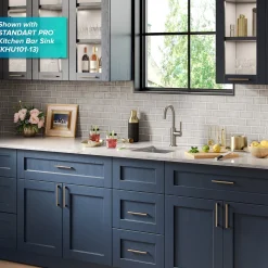 KRAUS Oletto Single Handle Kitchen Bar Faucet in Spot Free Stainless Steel