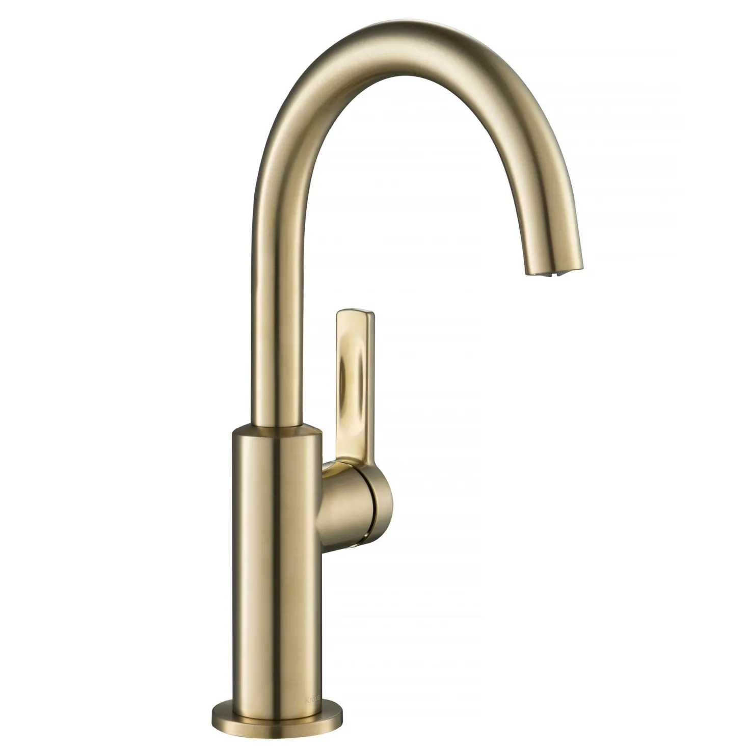 KRAUS Oletto Single Handle Kitchen Bar Faucet in Spot Free Antique Champagne Bronze