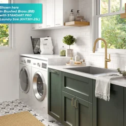 KRAUS Oletto Single Handle Pull-Down Kitchen Faucet in Spot Free Stainless Steel