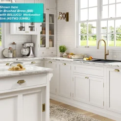 KRAUS Oletto Single Handle Pull-Down Kitchen Faucet in Spot Free Stainless Steel