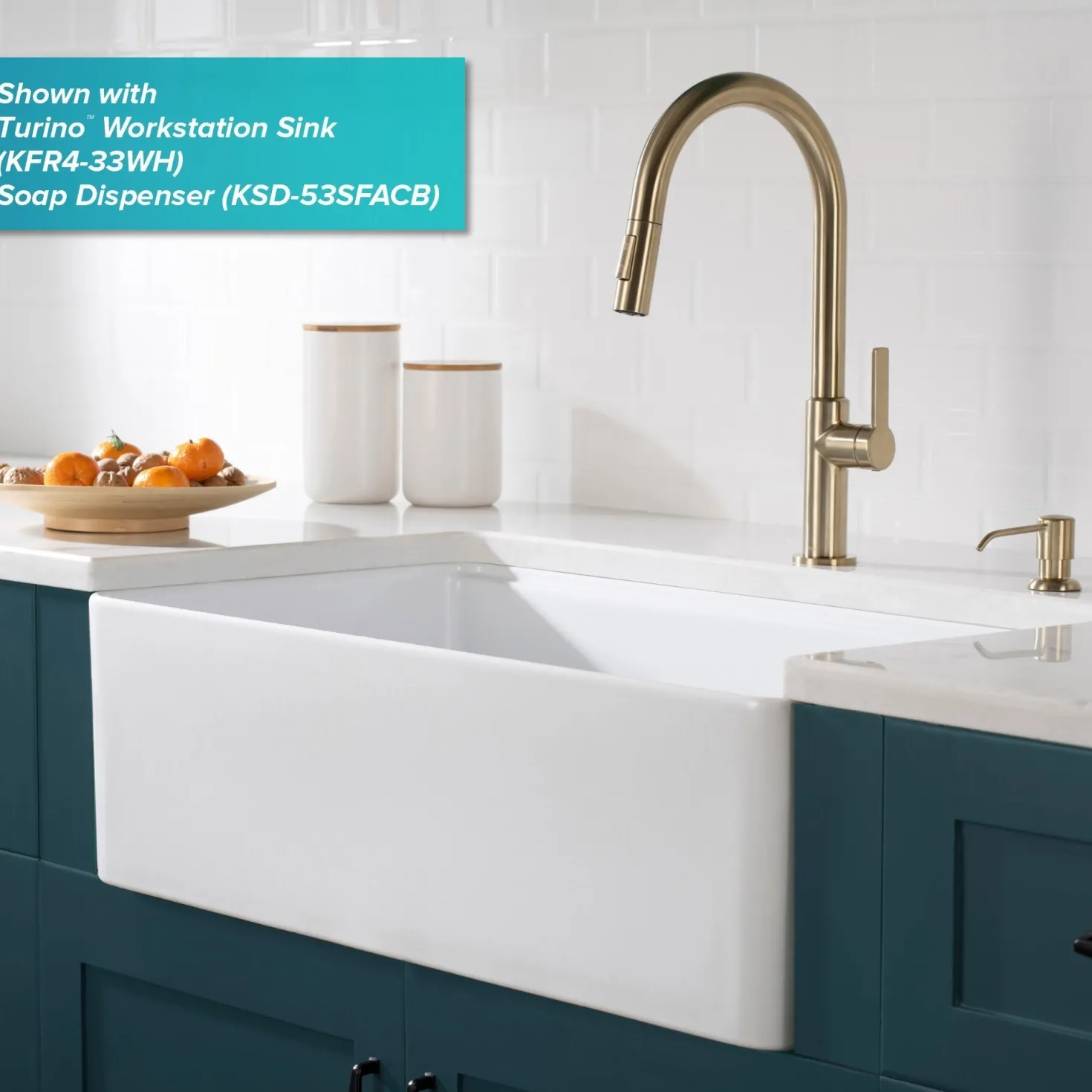 KRAUS Oletto Single Handle Pull-Down Kitchen Faucet in Spot Free Antique Champagne Bronze