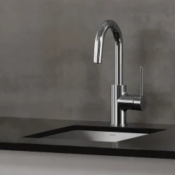 KRAUS Oletto Single Lever Kitchen Bar Faucet in Chrome