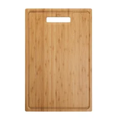 KRAUS Organic Solid Bamboo Cutting Board for Kitchen Sink, 18.5