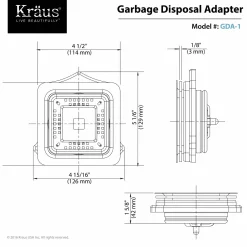 KRAUS Pax Garbage Disposal Adapter