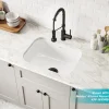 KRAUS Pintura 23" Enameled Stainless Steel Kitchen Sink in White