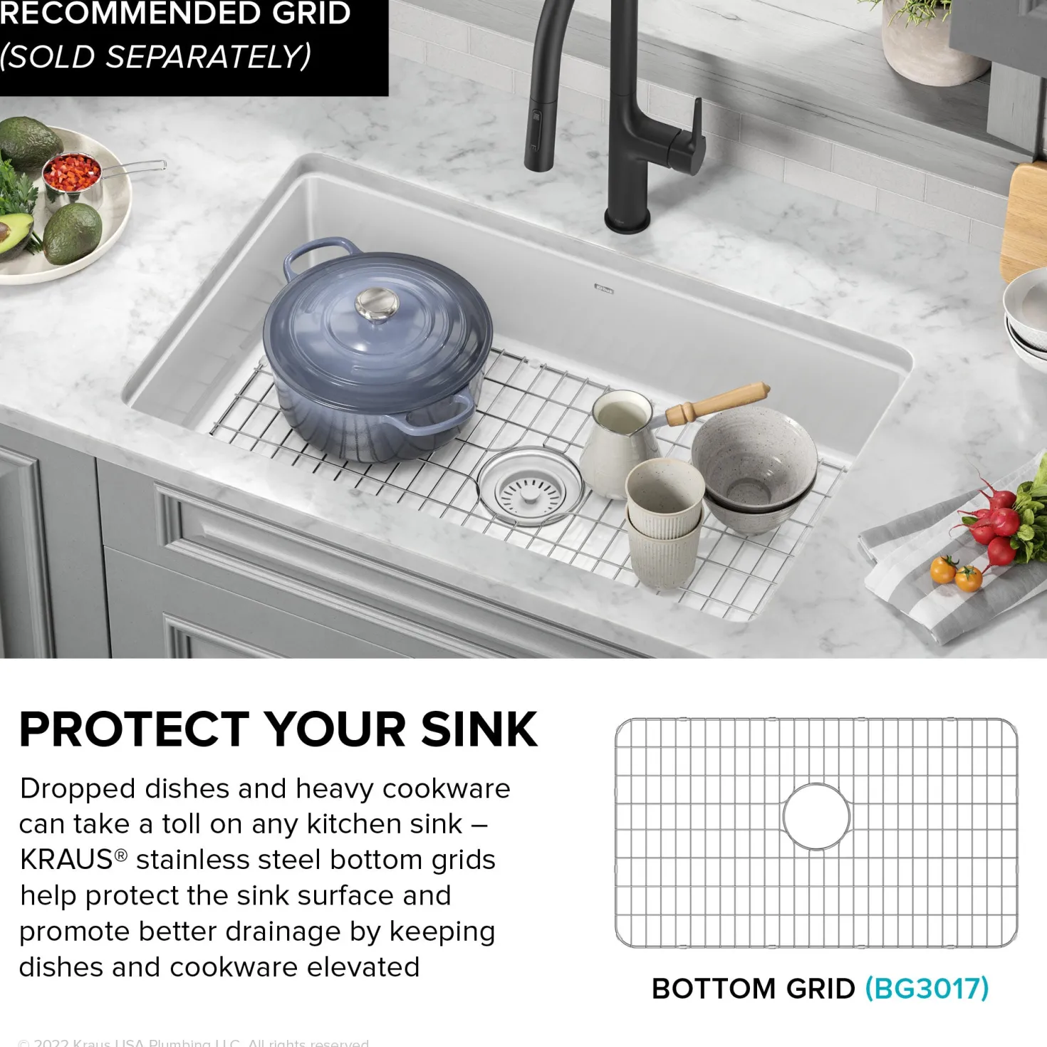 KRAUS Pintura 32" Undermount Porcelain Enameled Steel Kitchen Sink in White