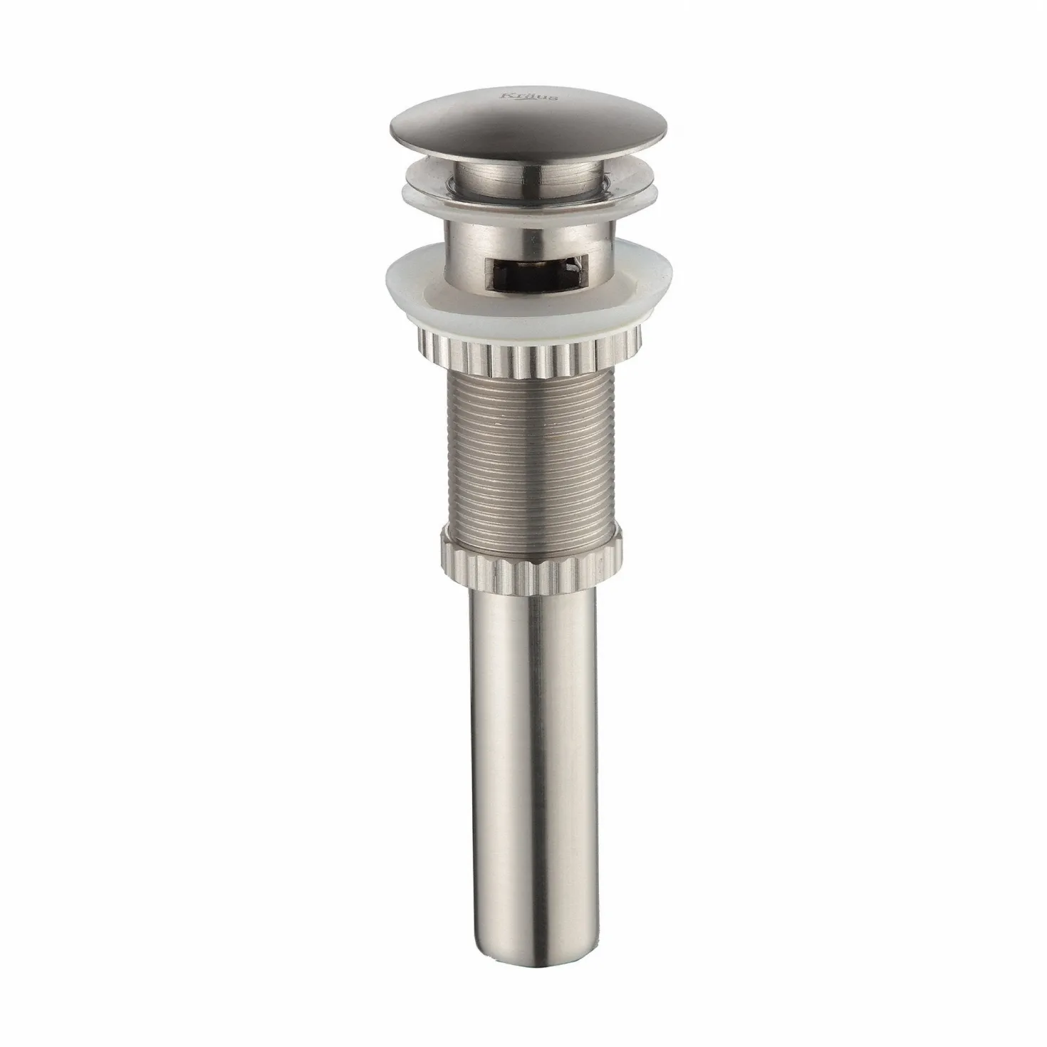 KRAUS Pop-Up Drain for Bathroom Sink in Satin Nickel