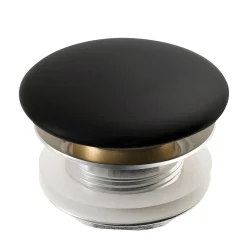 KRAUS Pop-Up Drain with Porcelain Ceramic Top for Bathroom Sink without Overflow, Gloss Beige