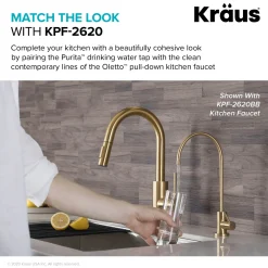 KRAUS Purita 100% Lead-Free Kitchen Water Filter Faucet in Spot Free Stainless Steel