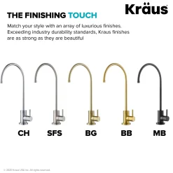 KRAUS Purita 100% Lead-Free Kitchen Water Filter Faucet in Spot Free Stainless Steel