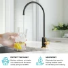 KRAUS Purita 100% Lead-Free Kitchen Water Filter Faucet in Black and Brushed Brass