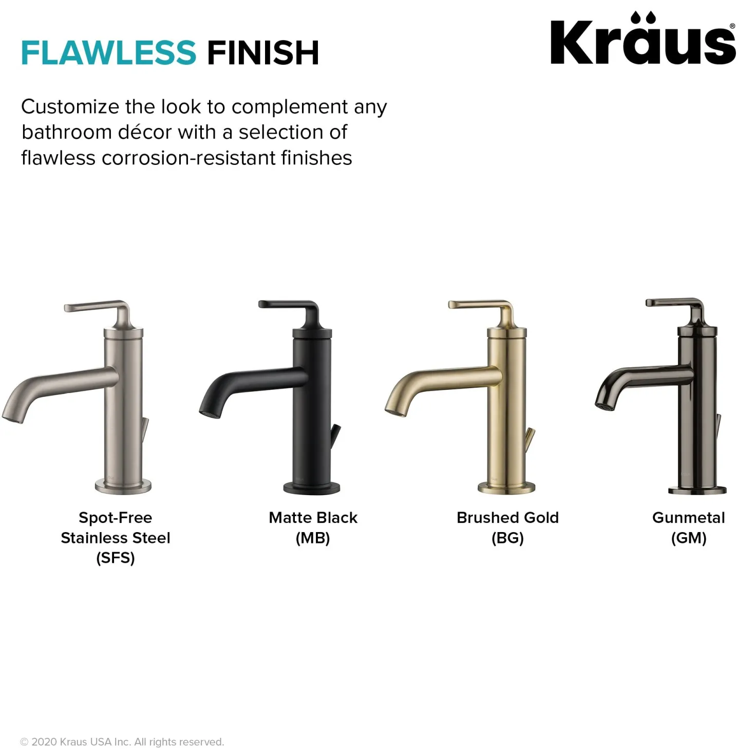 KRAUS Ramus Single Handle Bathroom Sink Faucet with Lift Rod Drain in Matte Black