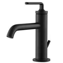 KRAUS Ramus Single Handle 2-Pack Bathroom Sink Faucet with Lift Rod Drain in Matte Black