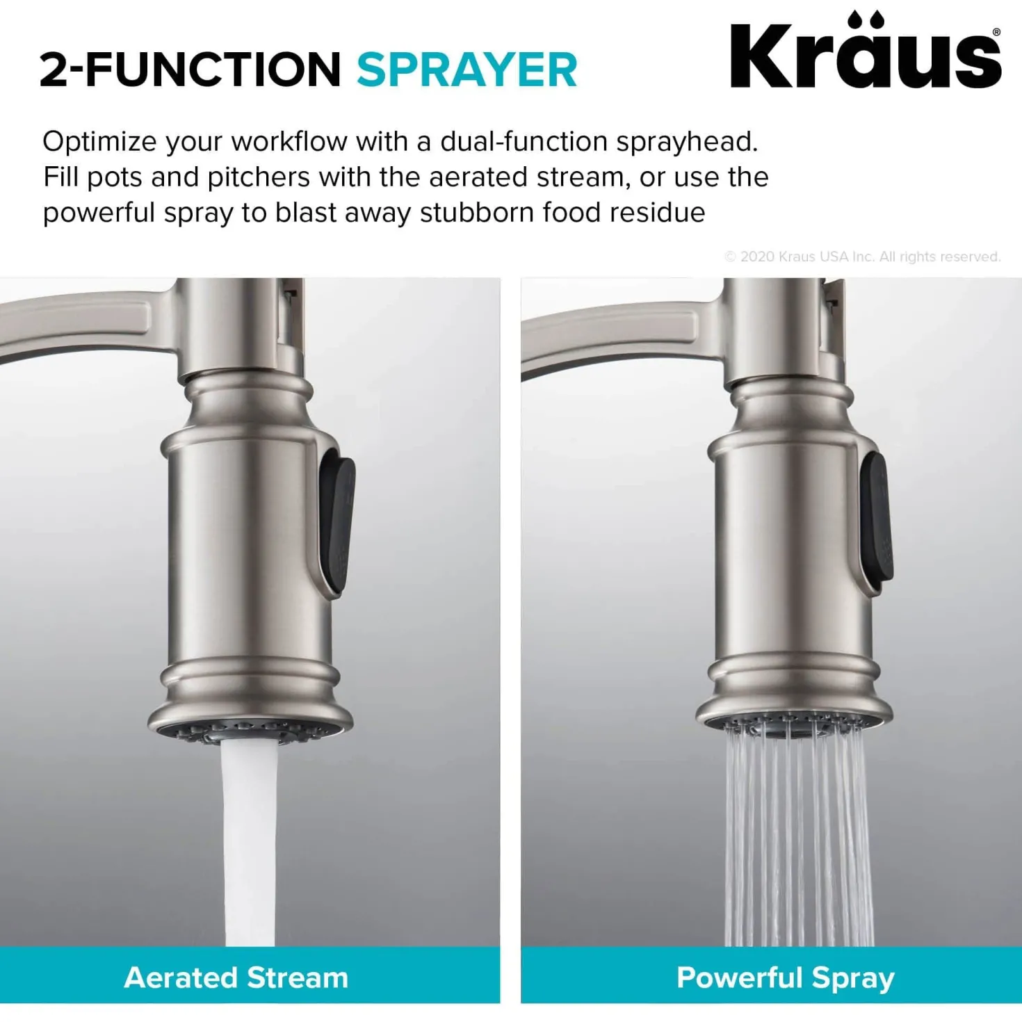KRAUS Sellette Commercial Style Pull-Down Kitchen Faucet in Oil Rubbed Bronze