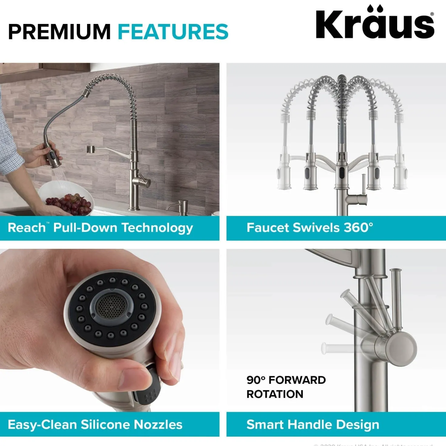 KRAUS Sellette Commercial Style Pull-Down Kitchen Faucet in Oil Rubbed Bronze