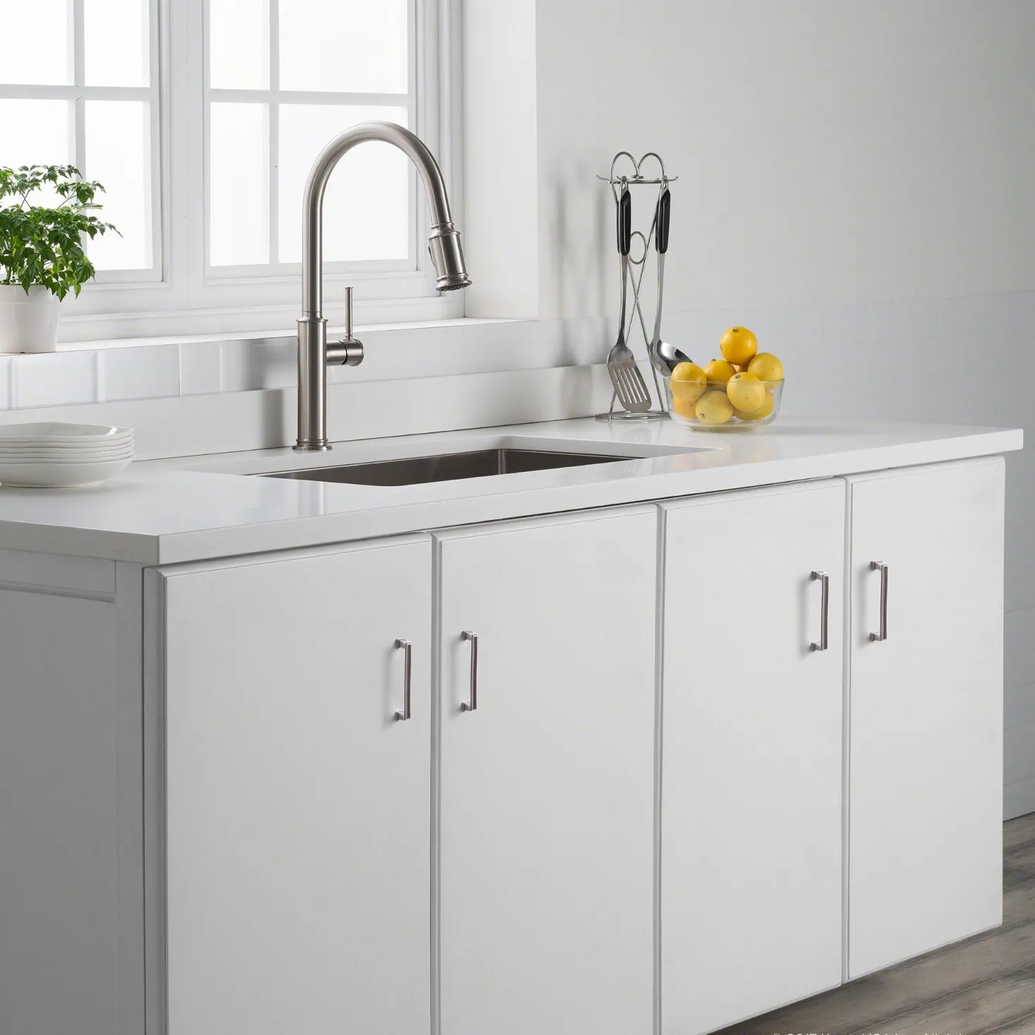 KRAUS Sellette Single Handle Pull Down Kitchen Faucet with Dual Function Sprayhead in Spot Free all-Brite Stainless Steel