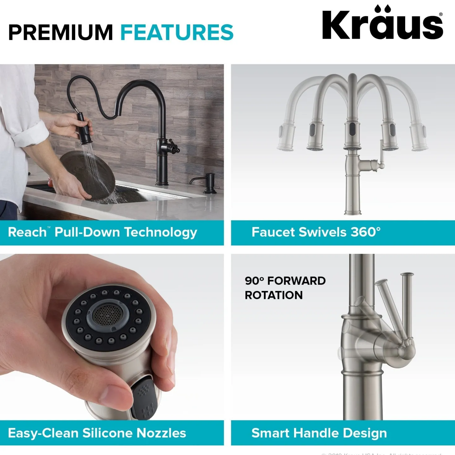 KRAUS Sellette Traditional Single Handle Pull-Down Kitchen Faucet in Oil Rubbed Bronze
