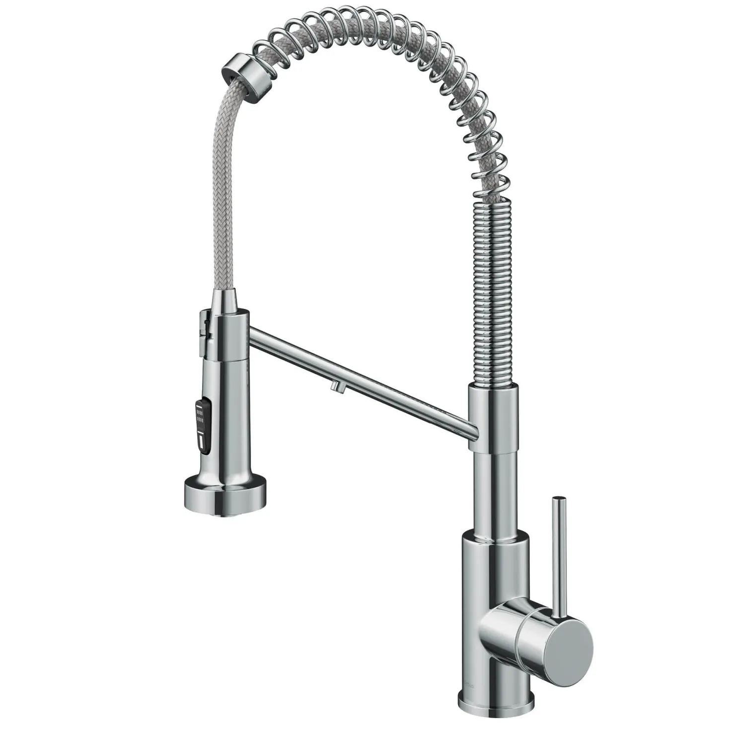 KRAUS Single Handle Kitchen Faucet with Integrated Dispenser for Water Filtration in Chrome