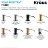 KRAUS Soap Dispenser in Spot Free Stainless Steel and Matte Black