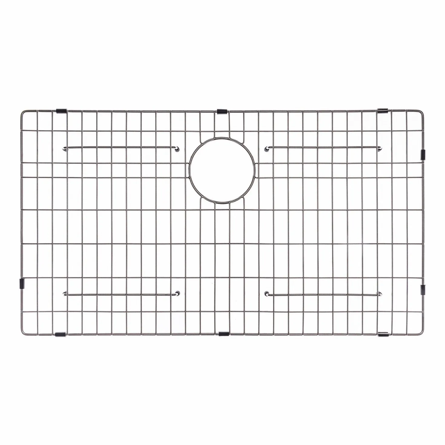 KRAUS Stainless Steel Bottom Grid with Protective Anti-Scratch Bumpers for KHF200-36 Kitchen Sink