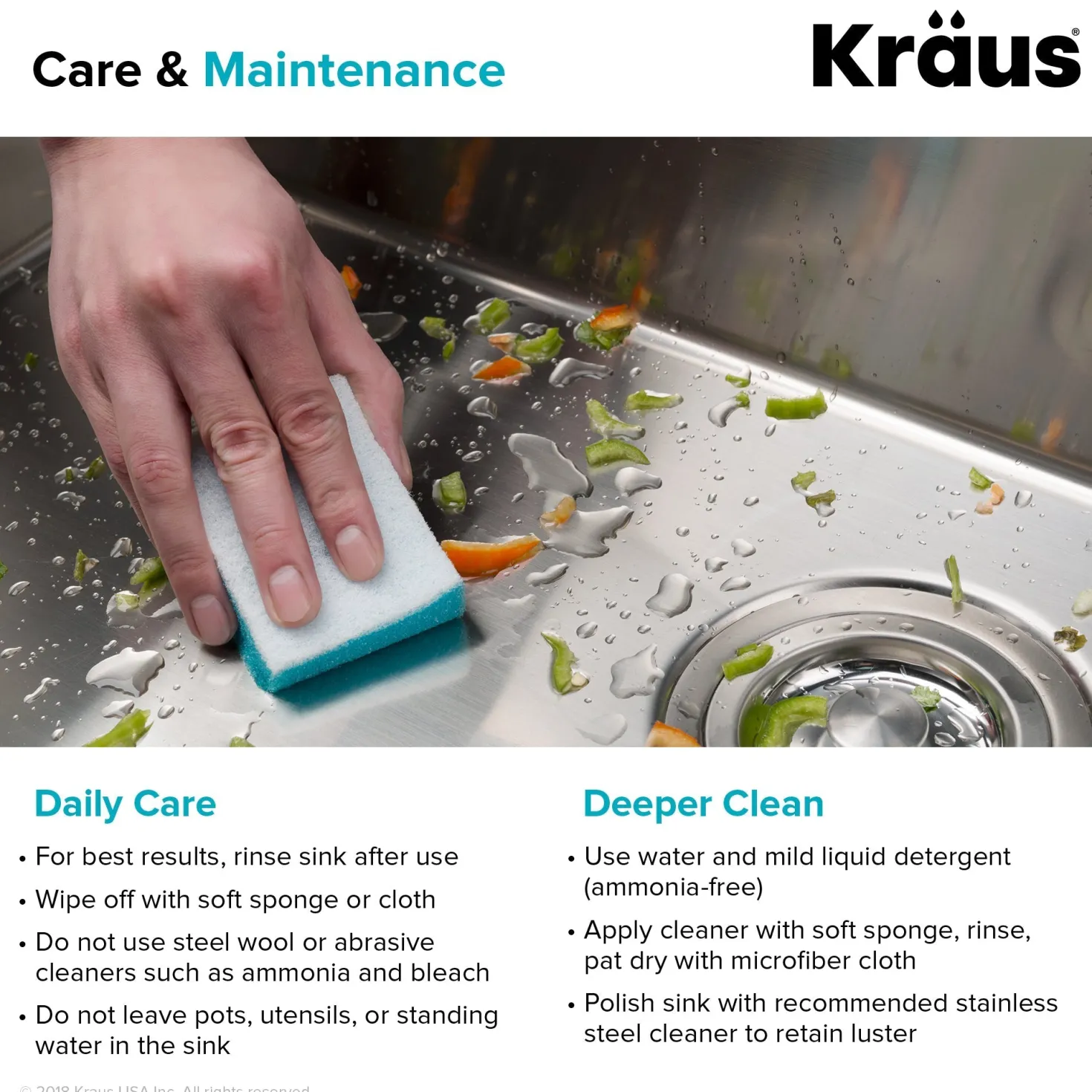 KRAUS Standart PRO 33" 16 Gauge 40/60 Double Bowl Stainless Steel Farmhouse Kitchen Sink in Stainless Steel