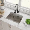 KRAUS Standart PRO 23" 16 Gauge Rectangle Undermount Single Bowl Stainless Steel Kitchen Sink