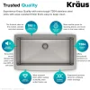 KRAUS Standart PRO 36" 16 Gauge Single Bowl Stainless Steel Farmhouse Kitchen Sink