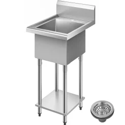 KRAUS Standart Pro 19” Wide Stainless Steel Laundry Utility Sink