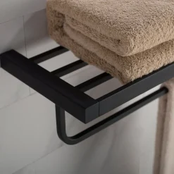 KRAUS Stelios Bathroom Shelf with Towel Bar