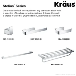 KRAUS Stelios Bathroom Towel Ring