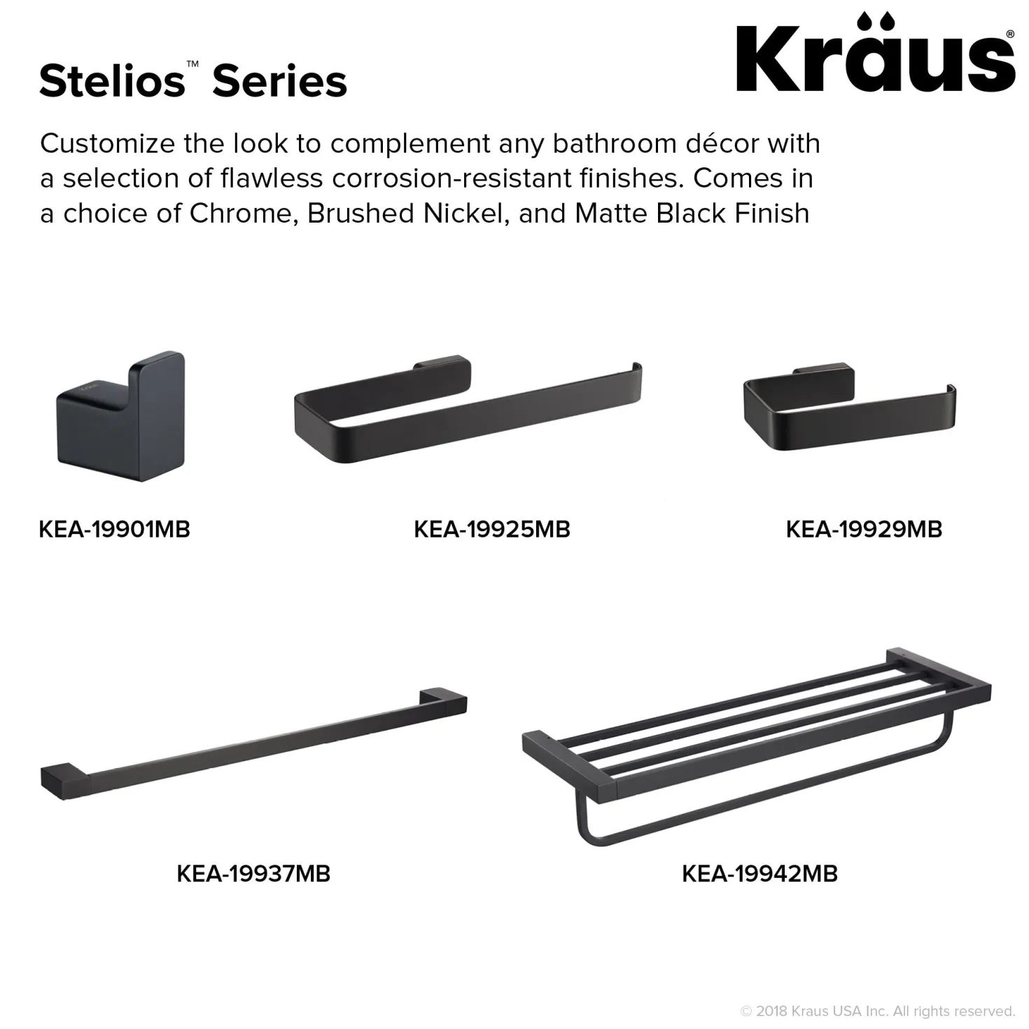 KRAUS Stelios 24-inch Bathroom Towel Bar
