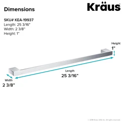 KRAUS Stelios 24-inch Bathroom Towel Bar