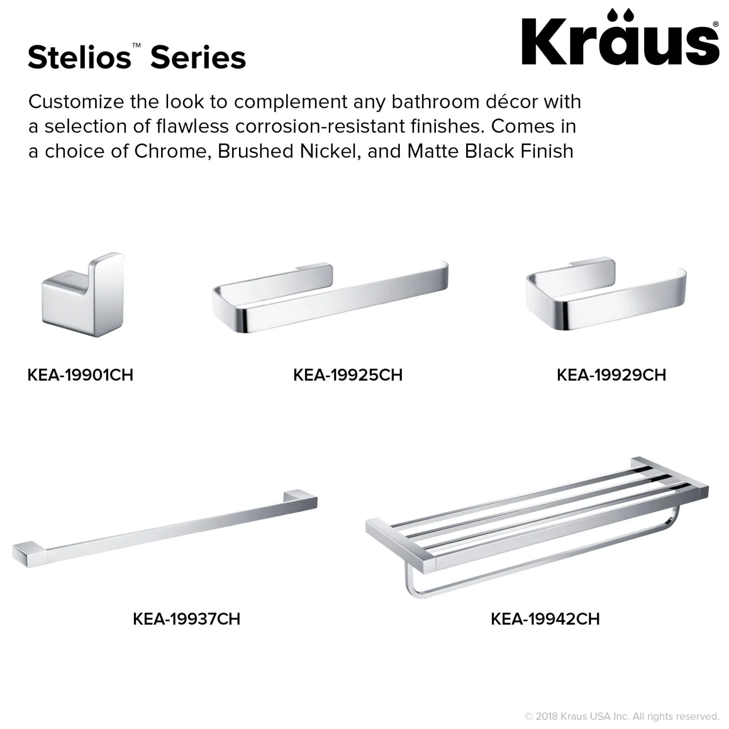 KRAUS Stelios 24-inch Bathroom Towel Bar