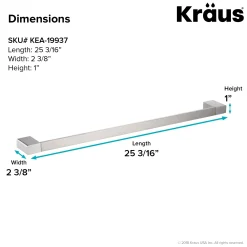KRAUS Stelios 24-inch Bathroom Towel Bar