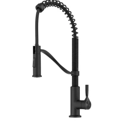 KRAUS Torak Single Handle Pull Down Kitchen Faucet in Matte Black