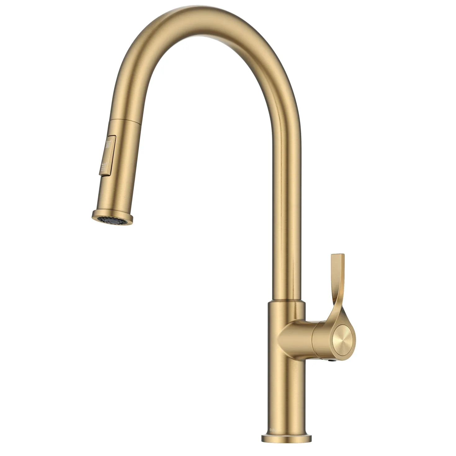 KRAUS Torak Single Handle Pull Down Kitchen Faucet in Brushed Brass