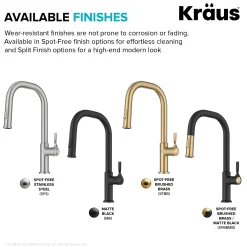 KRAUS Torak Single Handle Pull Down Kitchen Faucet in Spot-Free Stainless
