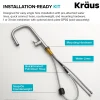 KRAUS Torak Single Handle Pull Down Kitchen Faucet in Brushed Brass