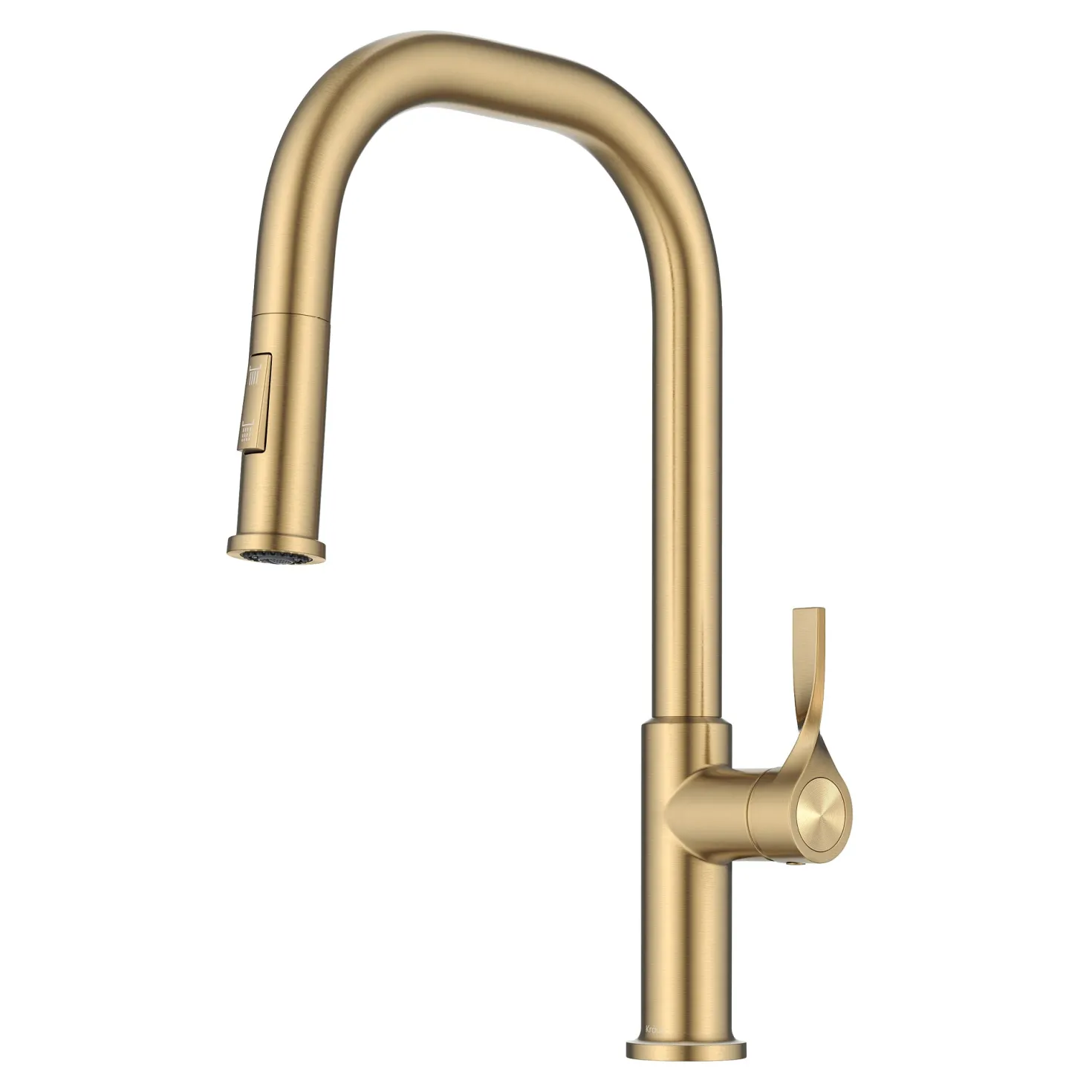 KRAUS Torak Single Handle Pull Down Kitchen Faucet in Brushed Brass